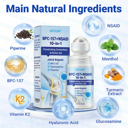𝐎𝐟𝐟𝐢𝐜𝐢𝐚𝐥 𝐒𝐭𝐨𝐫𝐞 🇨🇦 | GFOUK® BPC-157 × NSAID 10-in-1 Penetrating Greaseless Arthritis Gel