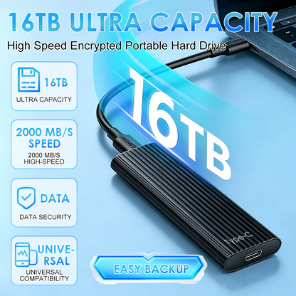 Shipped from Canada 🏆Flash Sale⚡ 50K+ SOLD! Almost Gone-🔥16TB Large-Capacity Type-C Portable Mini SSD🍇