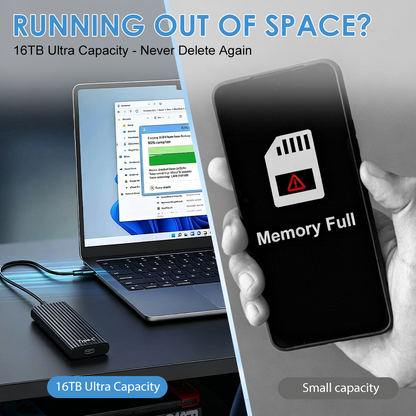 Shipped from Canada 🏆Flash Sale⚡ 50K+ SOLD! Almost Gone-🔥16TB Large-Capacity Type-C Portable Mini SSD🍇